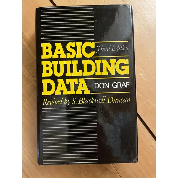 Basic Building Data by Don Graf 3rd Edition. H/C Dust Jacket. 1985 - Picture 1 of 4